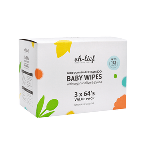 Bulk Biodegradable Bamboo Baby wipes 192’s