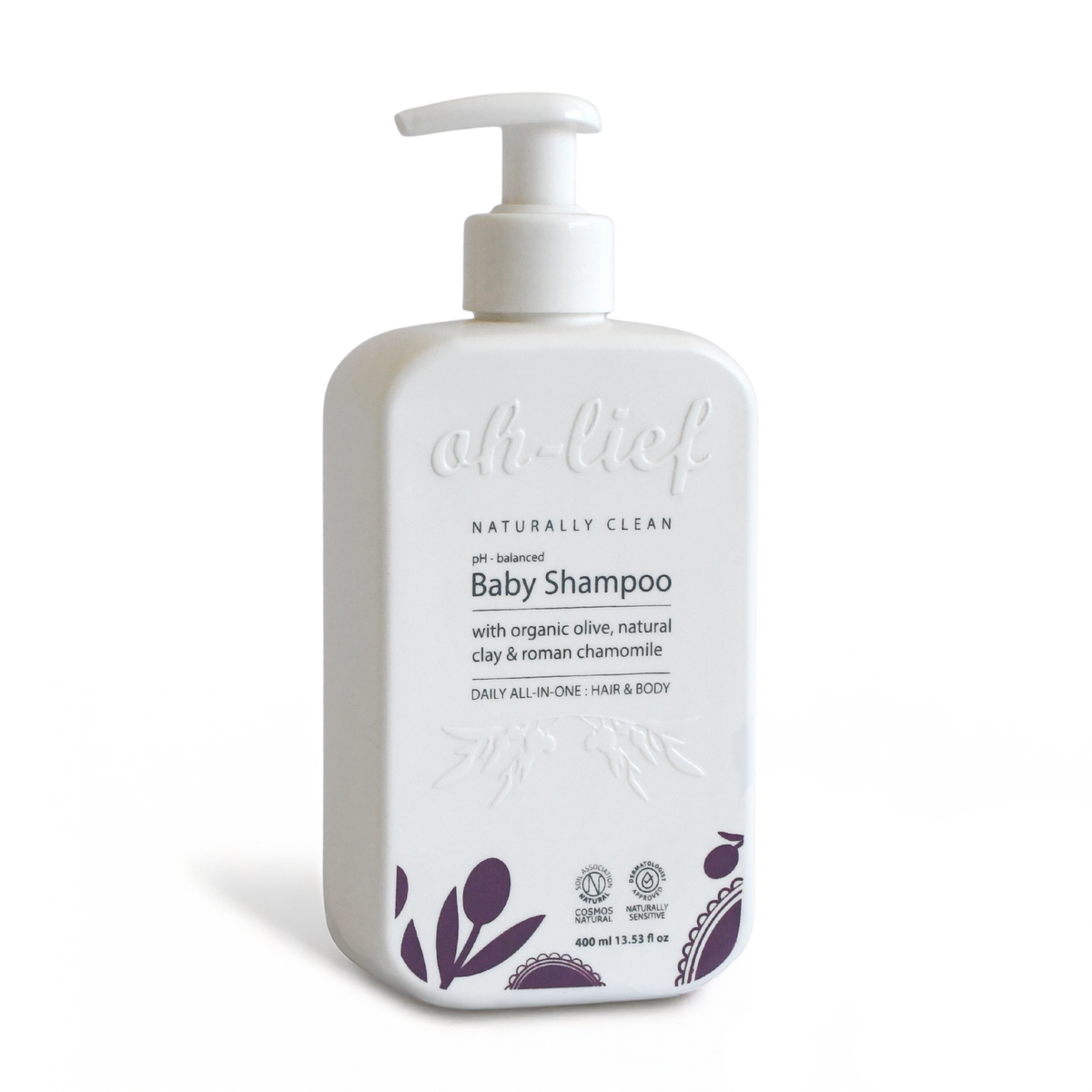 Oh-lief Natural Olive Baby Shampoo - 400ml