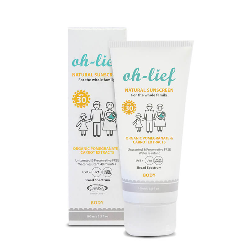 Oh-Lief Natural Body Sunscreen -100ml
